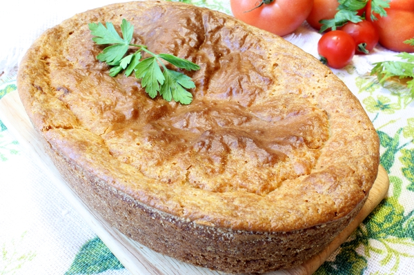 Пирог с яйцом и капустой